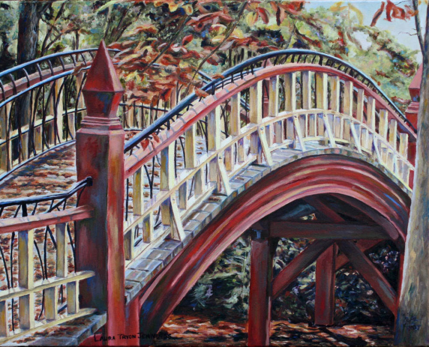Crim Dell Bridge • 16" x 20" oil on canvas