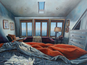 Between The Sheets • 30" x 40", oil on linen