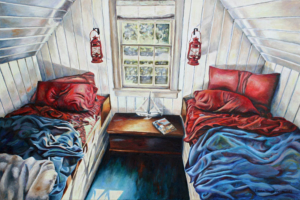 Summer Cottage • 24" x 36", oil on linen
