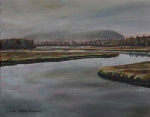 Bass Harbor Haze #2 9" x 12", oil on linen