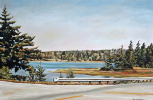 Desert Island Intersect 24" x 36", oil on linen