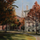 Memorial Church Pathways • 36" x 24", oil on linen