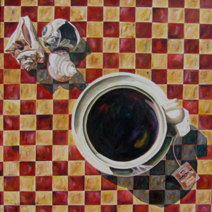 Tea By the Sea • 36" x 36", oil on canvas